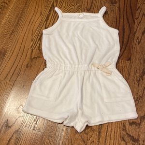 Adorable romper/swimsuit cover up - terry towel material